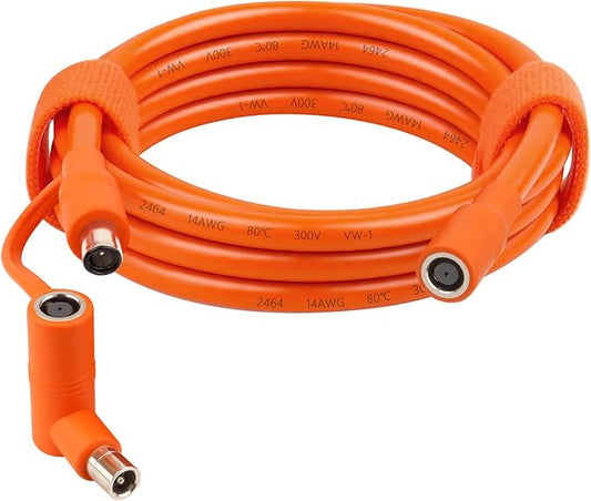 MOOKEERF 14AWG DC 8mm Extension Cable for Solar Panel 6FT,DC7909 Solar Panel Cable Female to Male with DC8020 Male Adapter Compatible with Aker,GZ Yeti,BLUETT,Jackery Portable Power Station - 6 Foot