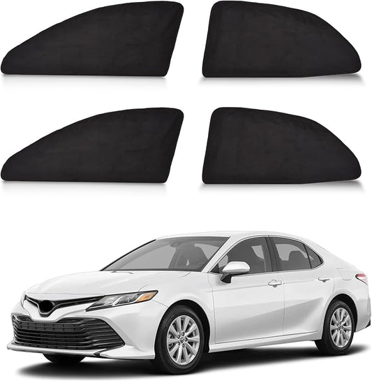 ZATOOTO Car Window Shades Custom Fit for Toyota Camry 2018-2023 4-Pack Car Window Covers with 100% UV Protection and Total Blackout Privacy Heat Insulation for Family Travel Baby and Pet Safety
