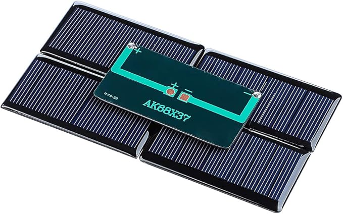 SUNYIMA 5V 60mA Epoxy Polycrystalline Solar Panel Cells for Battery Charger DIY System Kits 68mmx37mm / 2.67"x1.45"