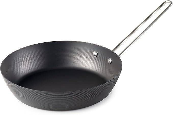 GSI Outdoors Frypan, Lightweight Carbon Steel, Collapsible Handle Camp & Outdoor Frying Pan
