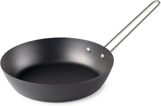GSI Outdoors Frypan, Lightweight Carbon Steel, Collapsible Handle Camp & Outdoor Frying Pan