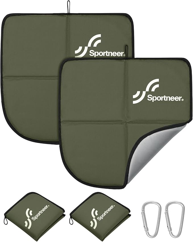 Sportneer Sitting Pad, Lightweight Waterproof Folding Seat Pad for Backpacking, 15.75'' x 15.75'' Portable Camping Seat Mat for Hiking, Picnics & Outdoor Use
