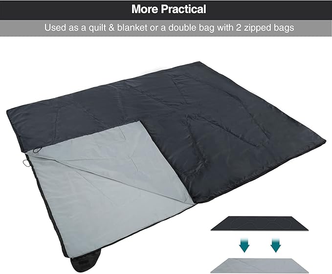 REDCAMP Ultra Lightweight Sleeping Bag for Backpacking, Hiking, Comfort for Adults Warm Weather, with Compression Sack