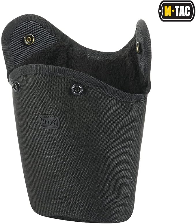 M-Tac MOLLE Canteen Pouch – Tactical Water Bottle Carrier, 600D PVC‑Coated Polyester, Fits 40 oz Canteens, MOLLE Backpack/Vest Attachment (Black)