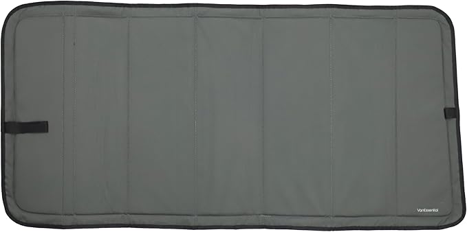 VanEssential Van Windows Direct (VWD) Slider Direct Fit Crew Window Cover Designed for Ford Transit Medium/High Roof Van Year 2015 to Current - Charcoal Gray