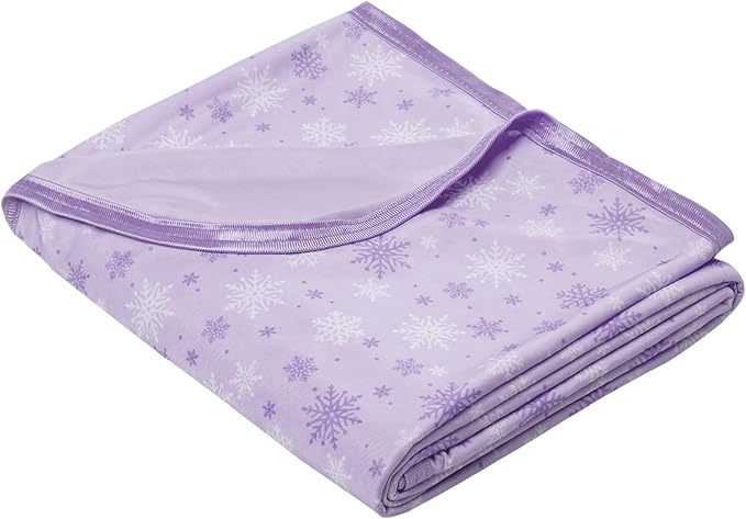 OIGAE Cooling Blanket for Hot Sleepers – Thin Summer Cooling Blanket King Size, Q-Max >0.5 Lightweight Cooling Throw Blanket for Bed, Couch, or Sofa – Snowflake Cool Blankets, (Purple, 90" x 108")