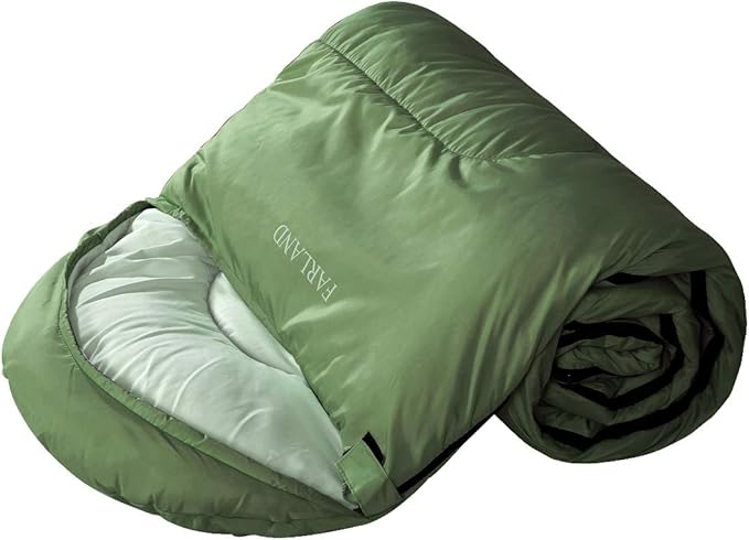 FARLAND Sleeping Bags for Adults Teens Kids with Compression Sack Portable and Lightweight for 3-4 Season Camping, Hiking,Waterproof, Backpacking and Outdoors