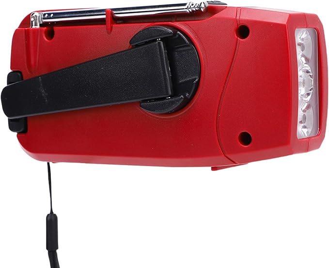 Eujgoov Solar Radio, Emergency Hand Crank Radio with 2000mAh Power Bank and IPX3, for Camping Backpacking Survival Situations and Weather Alerts