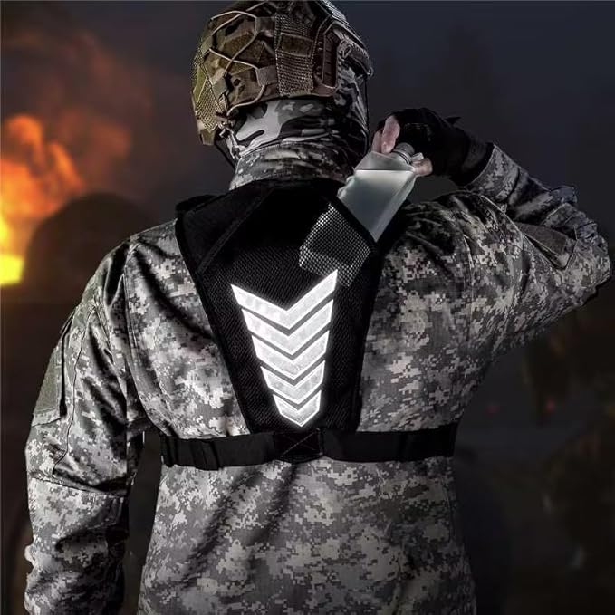 Jueachy Chest Bag For Men: Tactical Chest Vest Fits Most Pistols Chest Rig EDC Pouch Pack for Running,Hiking,Travel