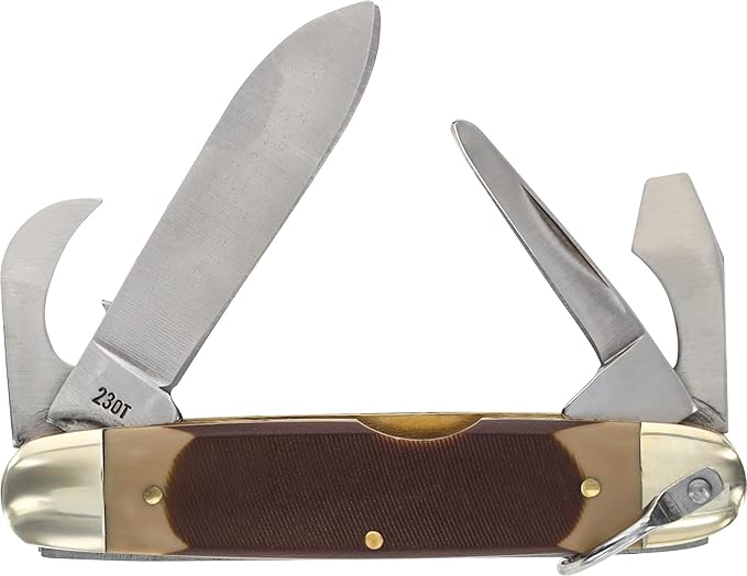 Old Timer 23OT Scout Knife Folding Pocket Knife with Can Opener Carry