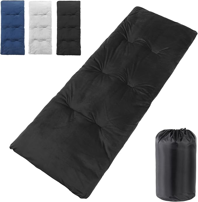 Sleeping Cot Pads (75" x 28") with Elastic Straps Portable for Outdoor & Hiking, Cotton Soft Thick Camping Cot Pad, Non-Slip Camping Mattress Pad for Camp Cot/Rv Bunk/Narrow Twin Beds