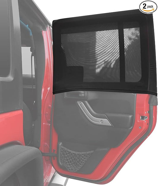 Jeep Car Window Screens for Camping Wrangler Window Shade Rear Blackout Shades for Car Side Windows Jeep Window Covers Custom Fit Jeep Cherokee Compass Grand Cherokee Liberty Renegade