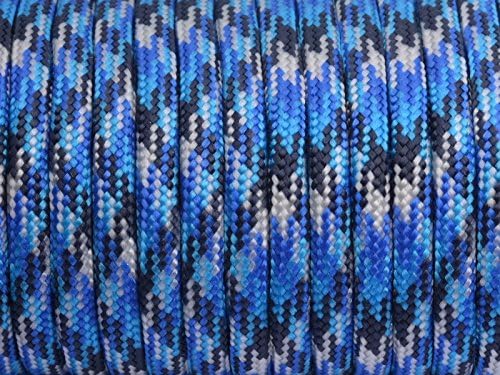 7 Strand Core 550lb Paracord Parachute Cord Lanyard Mil Spec Type III-100ft (Ocean Camo(75#))