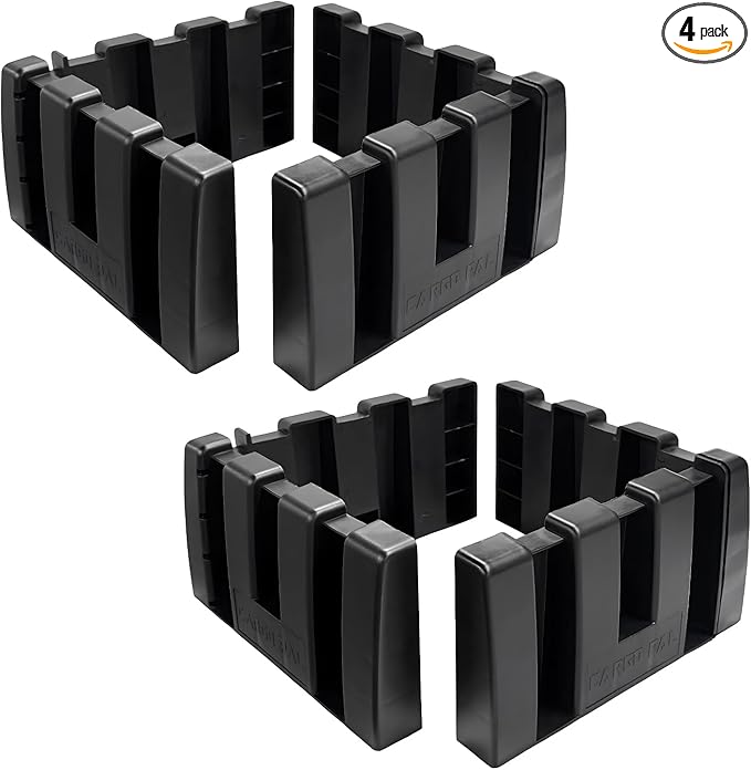 DXNQ 8PCS Multipurpose Cargo Organizer Blocks, Plastic Cargo Storage Organizer Blocks for Wool Carpet Trunk, Grocery Trunk Divider Cargo Containment System for Car SUV Van Trunk