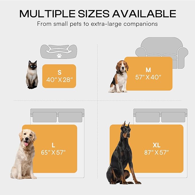 Luciphia Waterproof Bed Blanket Washable,Soft Sherpa Fleece Puppy Reversible Throw Blankets for Medium Large Dog Cat,Furniture Cover Protector Couch from Liquid Pee and Pet Fur,Pink White,85" x 57"