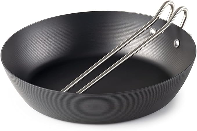 GSI Outdoors Frypan, Lightweight Carbon Steel, Collapsible Handle Camp & Outdoor Frying Pan