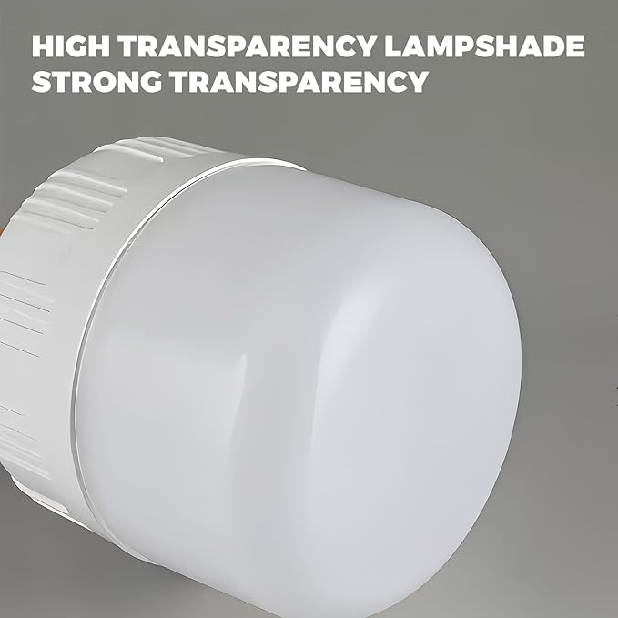 LED Camping Light, 800 lumens, Powered by Rechargeable Batteries, White Portable Pendant Lights, Waterproof (2.2IN-4)