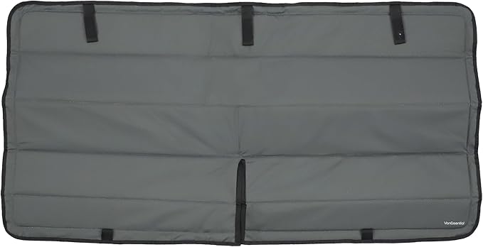 VanEssential Insulated Blackout Crew CRL Direct Fit 293L Window Cover Crew Window Cover Designed for RAM Promaster- Charcoal Gray
