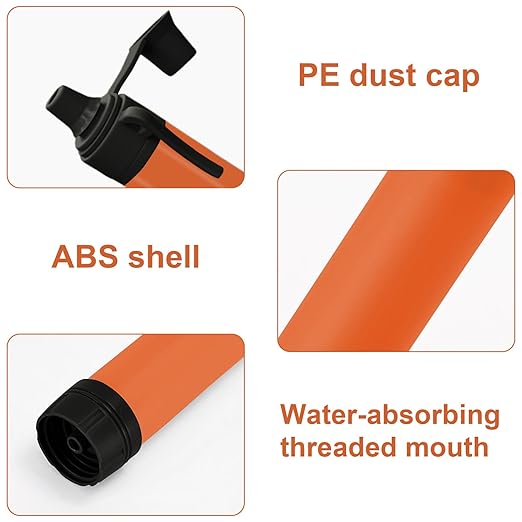 Upgrade Set of 5,Personal Water Filter Straw for Hiking, Camping, Travel,Water Straws to purify Water,Emergency Water Straw (Yellow)