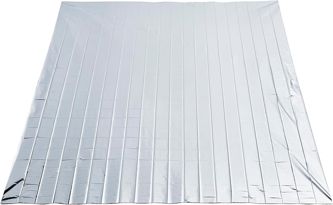 Swiss Safe XL Emergency Mylar Thermal Blankets + Bonus Space Blanket - Compact & Insulated for Cold Weather - Designed for NASA, Outdoor Camping, Survival, First Aid Car Kit - Silver, 10 Pack XL