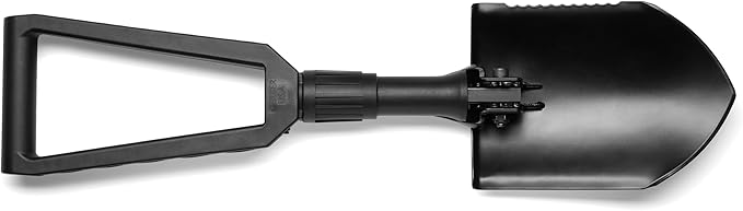 Gerber Gear Military Style Tactical Folding Spade E-Tool, Heavy-Duty All Purpose Camping and Emergency Car Shovel with Serrated Edge, Compact Survival Gear, Black