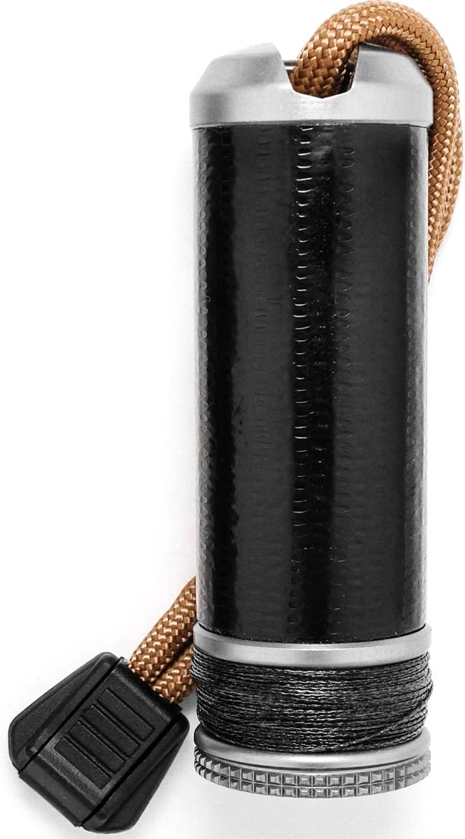 Exotac ripSPOOL Lightweight Bushcraft and Survival Complete Field Repair Kit and FireCord Lanyard for First Aid, Fire-Starting, Tool Creation, Fishing, and Navigation Tasks, Made in the USA