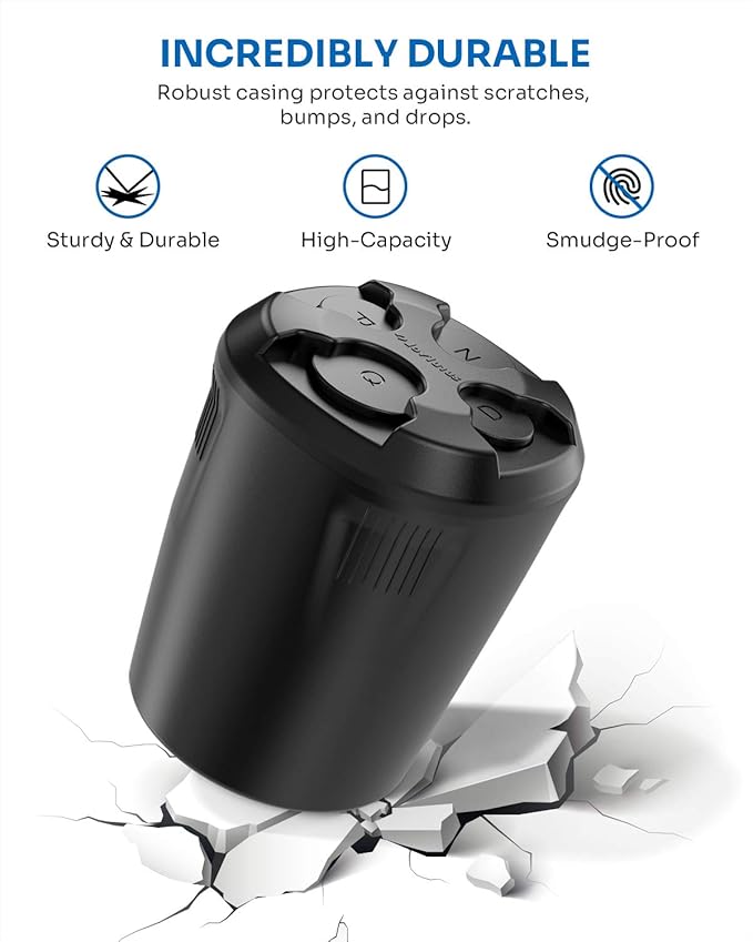 JOYTUTUS Universal High Capacity Car Coin Holder for Cup, Change Holder Compatible with Most Trucks Accessories, Sort Penny, Quarter, Dime, Nickels (Black)