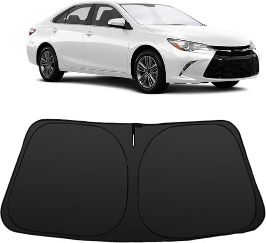 Windshield Sun Shade Accessories Compatible with 2012 2013 2014-2017 Camry for Toyota Foldable Sunshade Sun Visor Blocks UV