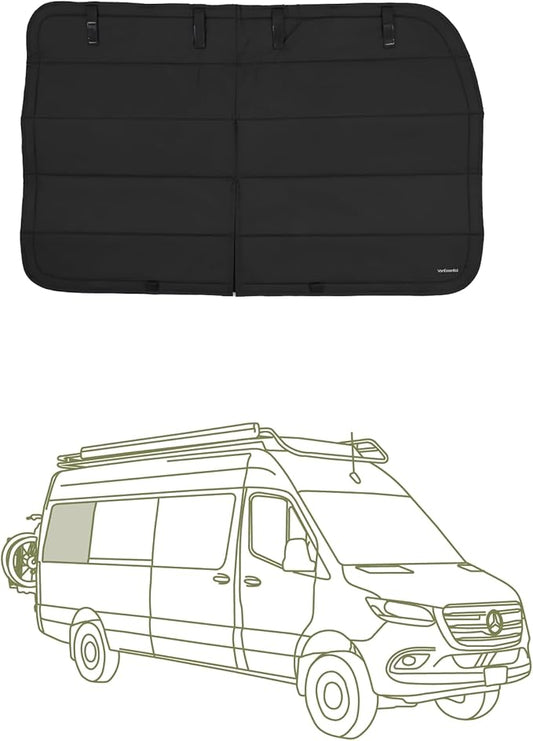 VanEssential Insulated Stealth Blackout Magnetic Window Cover Designed for Mercedes-Benz NCV3 & VS30 (170 Length Van) Rear Qtr Window (Right Hand Side), Black