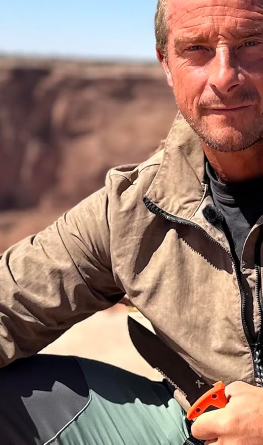 Bear Grylls Ultimate Knife - Fixed Blade Knife, Full Tang with Serrated Edge, Fire Striking Edge, and Emergency Whistle, Includes Sheath - 4.75” Blade, Stainless Steel Blade, Black