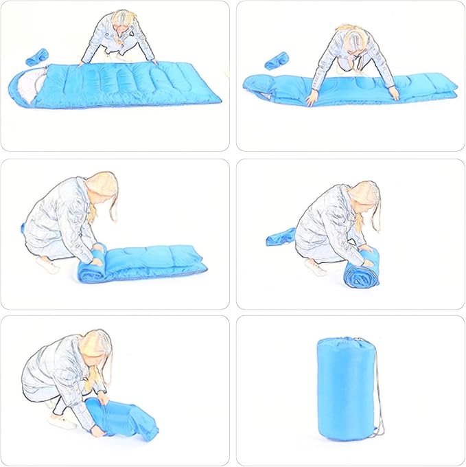 Wind Tour 3 Season Lightweight Waterproof Sleeping Bag Indoor & Outdoor for Hiking Backpacking Camping Traveling
