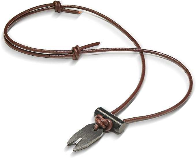 Cerafang Fire Starter Necklace Fishing Line Cutter Ceramic Pendant