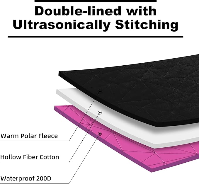 Large Outdoor Waterproof Blanket Extra Thick Fleece Stadium Blanket for Camping, Car, Pet, Picnics - Windproof, Wearable, Machine Washable 80" x 58" (Rose Purple)