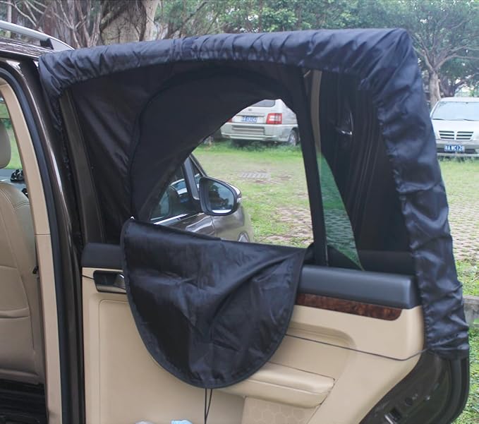 MC&SA Window Tent SUV Tent Screen Mesh Sun Shade Cover Sleep in Car Air Flow in Keep Bugs Out for Camping Road Trip