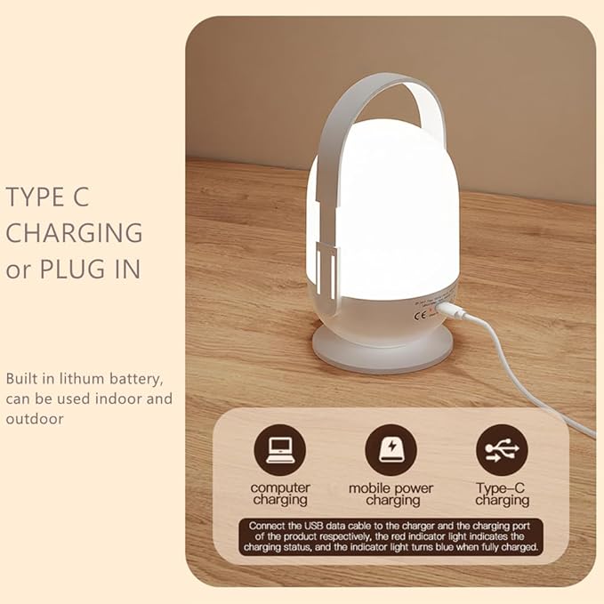 LED Lanterns for Power Outages 4Pack, Dimmable Rechargeable Battery Operated Lights, Portable Outdoor Camping Lights for Hiking Emergency Survival (White-4Pack)