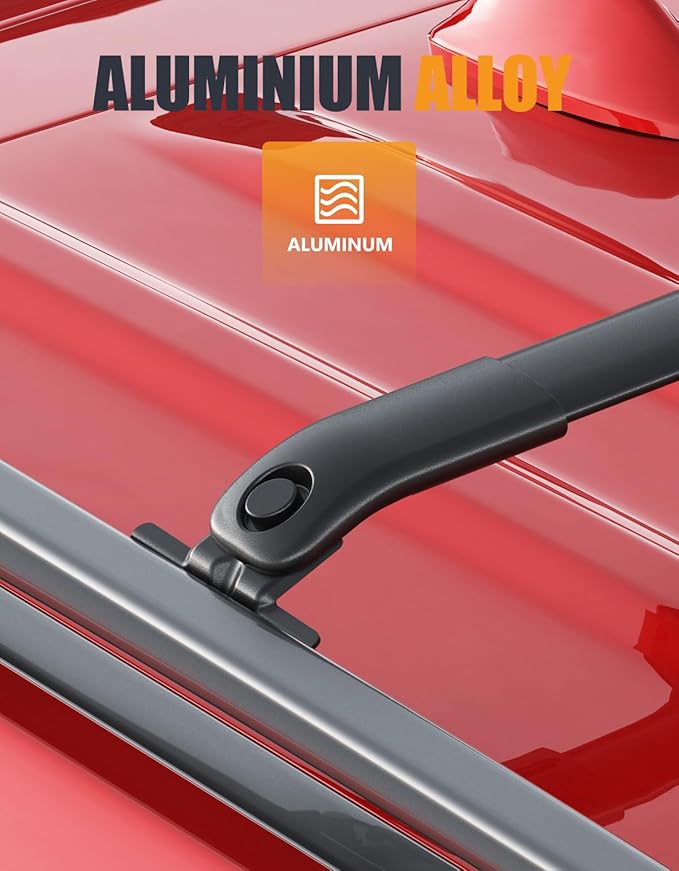 KINGGERI 330lbs Roof Rack Cross Bars Compatible with 2022-2026 Chevrolet Chevy Traverse (with Raised Side Rails)，Aluminum Roof Rails Crossbars Rooftop Cargo Basket Carrier Bag Luggage Rails Black