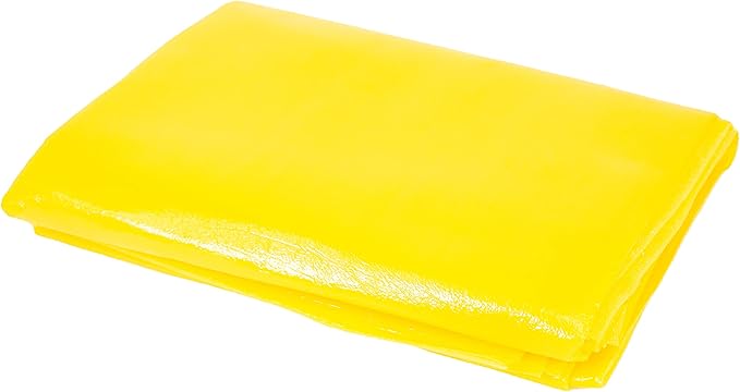 Primacare CB-6821 Disposable Transport Emergency Blanket, Lightweight and Warerproof, Blanket for Outdoors, Camping, First Aid, Hiking, Survival, 60” x 90”, Yellow