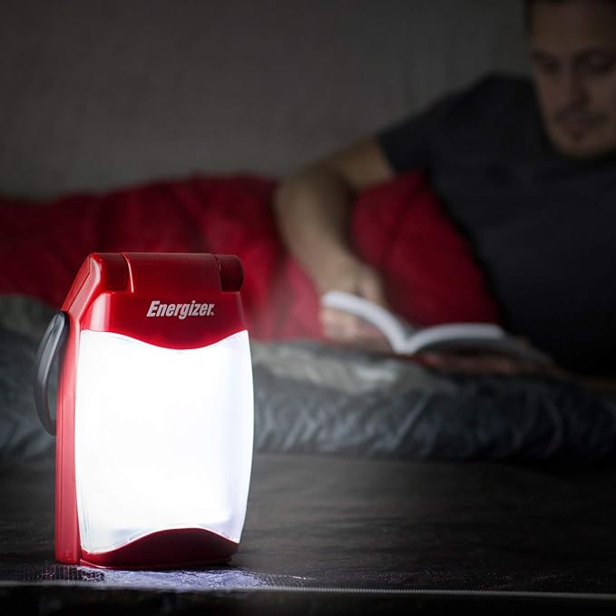 Energizer Folding LED Camping Lantern, IPX4 Water Resistant Lanterns for Camping, Fishing, Outdoors, Power Outage, Compact and Portable Tent Lights