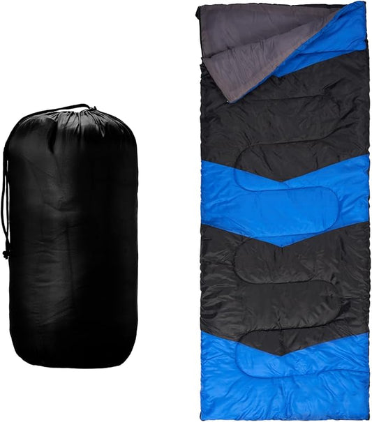 Lightweight Sleeping Bag for Backpacking, Hiking, Waterproof Compact Envelope Sleeping Bag for Cold & Warm Weather