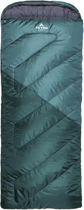 Teton Celsius Regular, 25F, 20F, 0F Degree Sleeping Bags, All Weather Bag for Adults and Kids, Camping Made Easy and Warm, Travel Sack Included