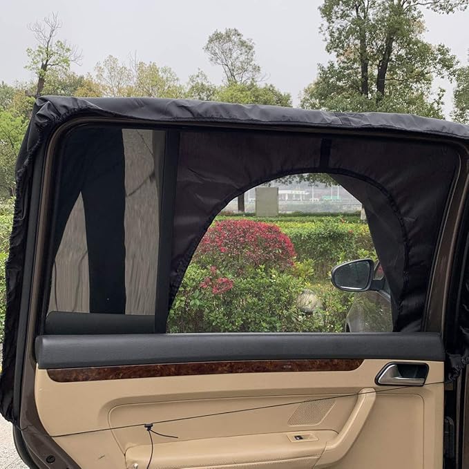 MC&SA Window Tent SUV Tent Screen Mesh Sun Shade Cover Sleep in Car Air Flow in Keep Bugs Out for Camping Road Trip