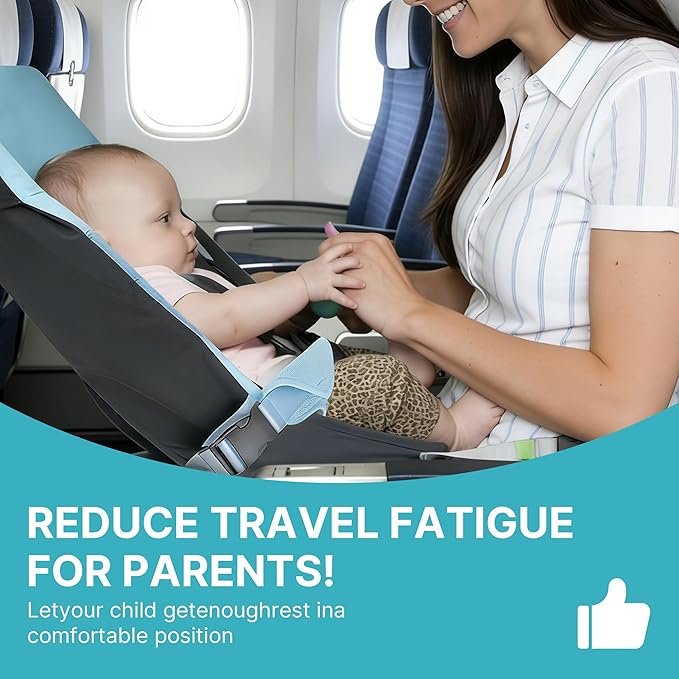 Toddler Airplane Bed, 1-12 Months Old Baby Travel Essentials for Flying, Portable Baby Airplane Bed for Flight, Suitable for Airplanes ﻿ | toddler airplane bed
