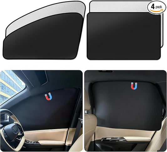 2026 New Upgraded Car Window Shades(4pack),Car Shades for Side Windows (31.5in*19.3in+30.7in*19.7in).Car Window Shade for Baby,Sun Shade Side Window Can Blocks 99.98% UVR