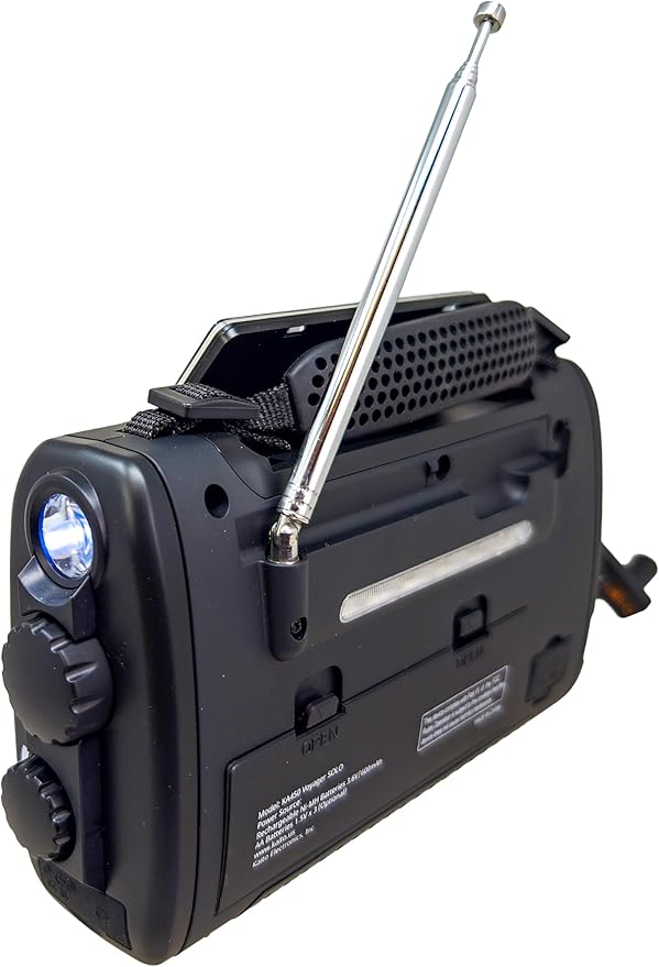 Kaito Voyager Solo Emergency AM FM SW NOAA Weather Alert Radio with Solar Crank Flashlight