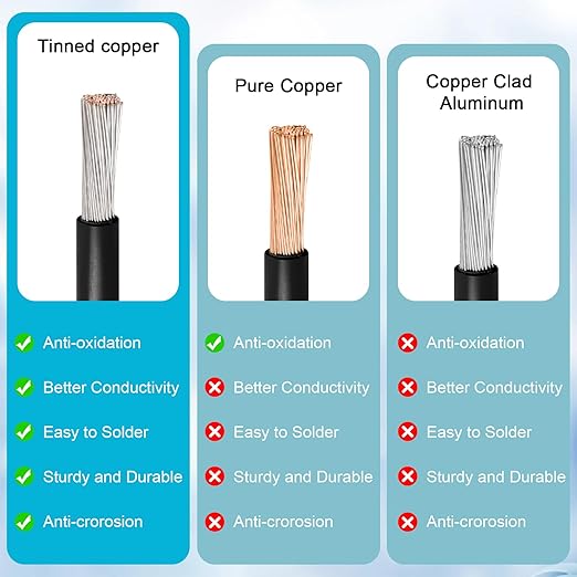 10AWG 25FT XT60 Extension Cable 2 3 5 10 15 20 25 30 35 40 50 75 100FT XT60 Female to Male Connector for Portable Power Station Solar Panel RC Battery