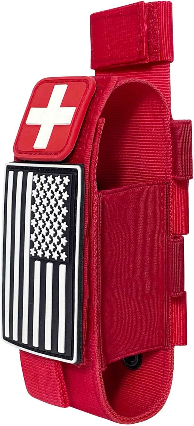 Upgrade 1000D Laser Cut Molle Tourniquet Holder, Heavy Duty Tactical Molle Tourniquet Pouch Holder