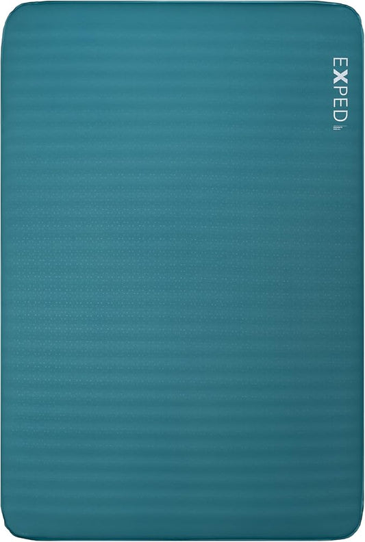 Exped MegaMat Duo Long Wide Plus - Self Inflating Soft Car Sleeping Mat, 4” Foam Pad, Pump Included