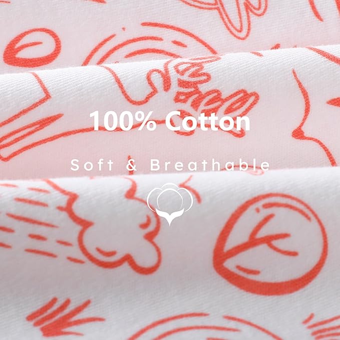 Baby Sleep Sack 0-6 Months, 100% Cotton Sleeping Sack for Newborn and Infant, 3 Pack Baby Wearable Blanket, 0.5 Tog Lightweight Double Zipper Sleep Bag Pink