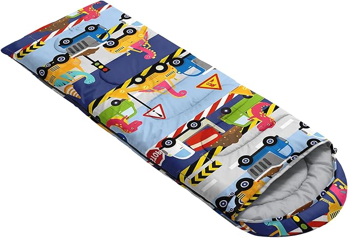 QOOMO Axolotl Cute Camping Sleeping Bags,3 Season Warm & Cool Weather,Lightweight,Waterproof Sleeping Bags for Adults & Kids,Traveling,and Outdoors