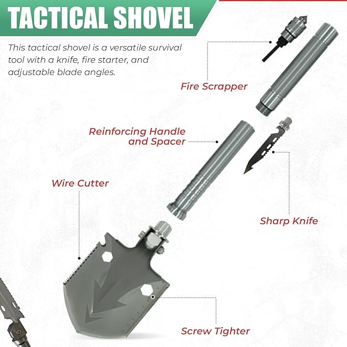 Survival Kit - All-in-One Survival Gear and Supplies for Camping, Hiking, Hunting, and Car Emergencies - Essential Tools, Great Gift for Men, Fathers, Boyfriends, Boys, Dads and Scouts